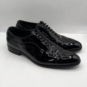 Suitsupply black glossy tuxedo shoes sz 42 / 9